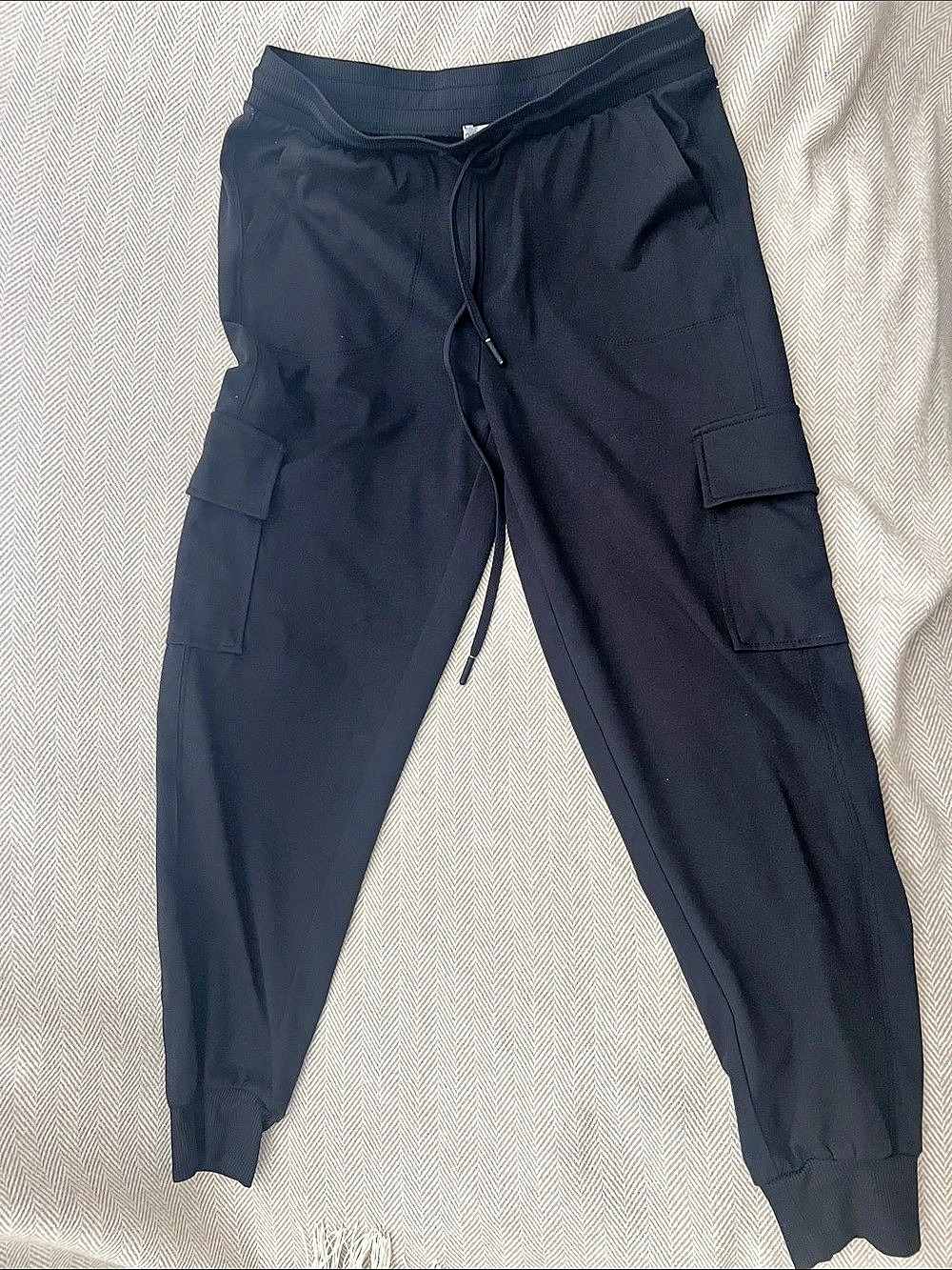 Rachel Zoe Black Cargo Jogger Pants Black Size Medium